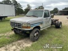 1996 Ford F450 Cab & Chassis Not Running, Condition Unknown) (Body Damage