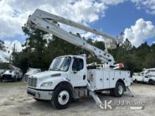 Altec AA55, Material Handling Bucket Truck rear mounted on 2015 Freightliner M2 106 Utility Truck Ru