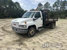 2004 GMC C5C042 Flatbed/Service Truck Run & Moves) (Check Engine Light On,