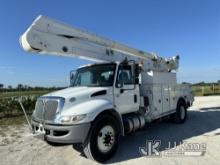 Altec AA55-MH, Material Handling Bucket Truck rear mounted on 2016 International 4300 DuraStar Utili