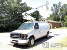 Altec AT200-AV, Telescopic Non-Insulated Bucket Van mounted behind cab on 2014 Ford E350 Cargo Van R