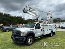 Altec AT40G, Articulating & Telescopic Bucket Truck mounted behind cab on 2015 Ford F550 Service Tru