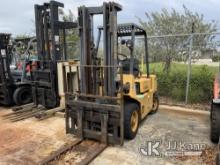 1989 Hyster H50XL Solid Tired Forklift Not Running Condition Unknown)( Ignition Switch Was Changed N