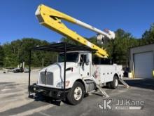 Altec AA55E, Material Handling Bucket Truck rear mounted on 2018 Kenworth T370 Utility Truck Runs, M