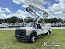 Altec AT40G, Articulating & Telescopic Bucket Truck mounted behind cab on 2015 Ford F550 Service Tru