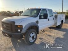 2008 Ford F450 Utility Truck Runs & moves) (Jump To Start, A/C Inoperable