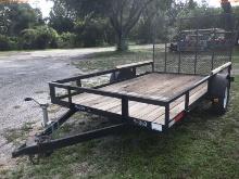 9-03160 (Trailers-Utility flatbed)  Seller: Gov-Manatee County 2017 TRIPLE CROWN