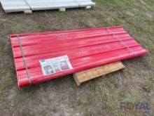 Lot of 30pcs Red Polycarbonate Roof Panel 35in x 8ft