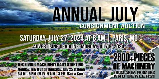 Annual July 2024 Consignment Sale-Ring 1