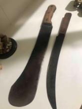 2- Antique Machete knives - LR