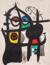 Joan Miro (Spanish, 1893-1983) 'La Captive' Aquatint and Carborundum Etching
