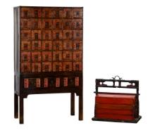 Chinese Style Apothecary and Wedding Chests
