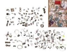 Gold, Sterling Silver, Coin (900) Silver, European (800) Silver and Costume Jewelry Assortment