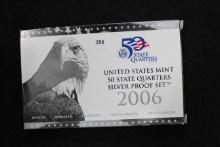 2006 United States Mint 50 State Quarters Silver Proof Set
