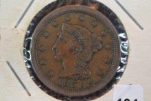 1851 Large Cent; AU