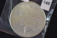 1925 Peace Dollar; XF