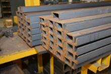 1 Lot of 80 Pieces of 3" Channel Steel; 80" Length