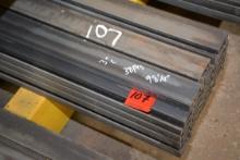 1 Lot of 38 Pieces of 3" Channel Steel; 98-1/4" Length