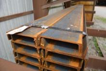1 Lot of 20 Pieces of 8" Channel Steel; 20' Length