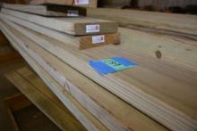1 Lot of 48 Pieces 2"x8" Treated Lumber in Various Lengths up to 10', 16', and 18'