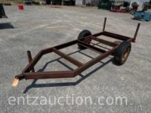 2 WHEEL TRAILER CHASSIS, 9' X 3' 8"