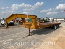 SHOPBUILT GN FLATBED TRAILER, 30' X 8 1/2',