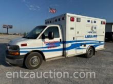 2017 CHEVY AMBULANCE, SAVANA CHASSIS,