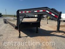 2015 PJ FLATBED TRAILER, 36' X 102" + 4' DOVETAIL,