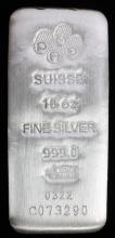 10 OZT SUISSE .999 FINE SILVER BAR