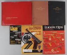 LOT OF 6 BOOKS ON HISTORY OF THE LUGER PISTOL