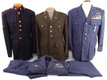 WWII TO VIETNAM DECORATED OFFICER MARINE UNIFORMS