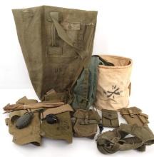 VINTAGE US ARMY VIETNAM WAR FIELD GEAR LOT OF 13