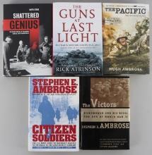 LOT OF 5 BOOKS WWII PACIFIC & EUROPEAN THEATHERS