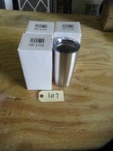 4 STINLESS TUMBLERS 20 OZ. NEW IN BOX