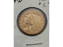 1909D $5. INDIAN HEAD GOLD PIECE BU