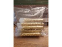 LOT OF 11 VIALS OF GOLD FLAKES