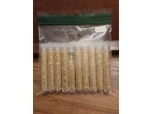 LOT OF 10 VIALS OF GOLD FLAKES