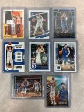 Lot of 8 Different Luka Doncic Inserts and Base Cards Mint Nive lot of Mavs superstar