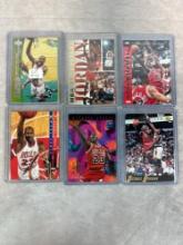 Lot of 6 Hard to Find Michael Jordan Insert Cards NM-Mint great investment lot