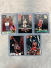 Lot of 5 Different Michael Jordan Cards NM-Mint A couple are very hard to find