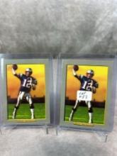 Lot of 2 2006 Turkey Red Tom Brady Cards Mint hard to find cards of the Goat