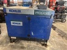 Kohler PRO5.4DES generator showing 888hrs