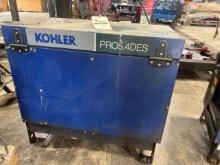 Kohler PRO5.4DES generator showing 1,385 hrs