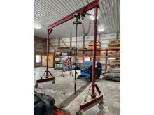 Gantry crane on casters w/ Jet 2-ton hoist