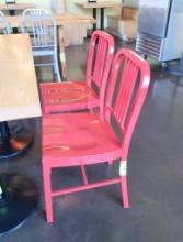 metal cafe chairs