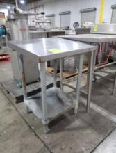 stainless table w/ undershelf