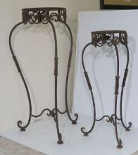Set of Iron plant stands
