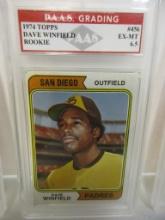 Dave Winfield San Diego Padres 1974 Topps ROOKIE #456 graded PAAS EX-MT 6.5