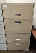 (2) Stackable Lateral File Cabinets