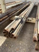 BUNDLE OF 2IN STEEL PIPE